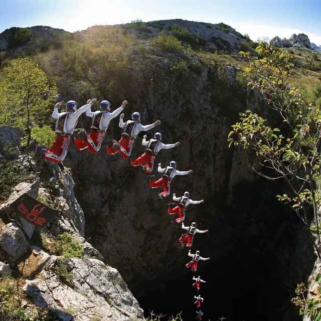 Felix made his name as BASE jumping legend